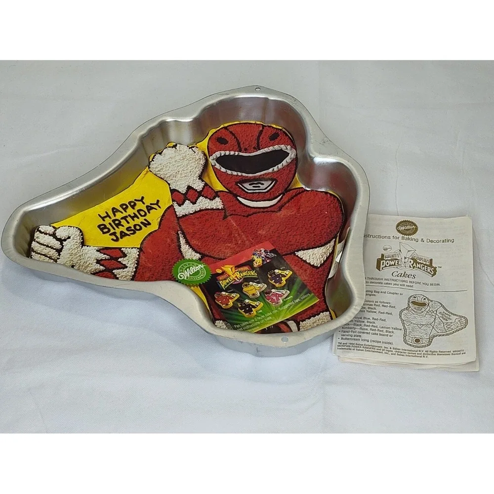 VTG Wilton Mighty Morphin Power Rangers Cake Mold Pan 1994 RARE SEE B26.1GA713